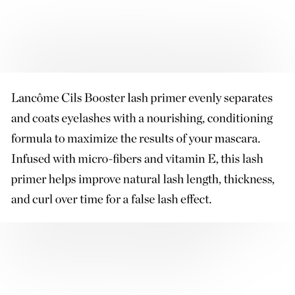 LAST 1! Lancôme Cils Booster XL Vitamin-Infused Lash Thickening Primer - Picture 6 of 9